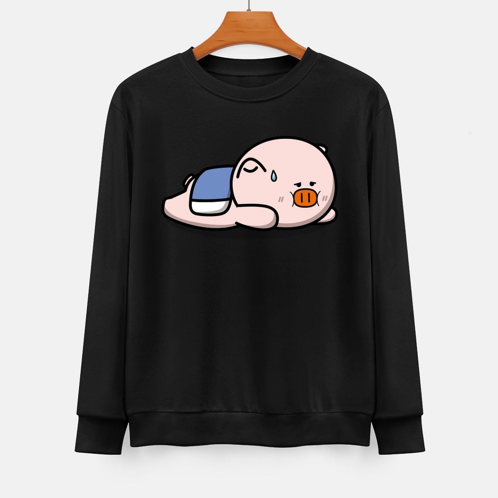 Front Patterned Long Sleeve Top Relaxed